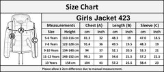 Kids Girls Jacket Stylish Cropped Padded Puffer  Thick Coat Age 5-13 Years