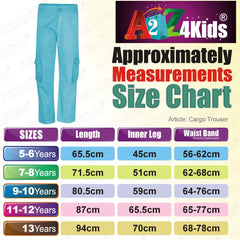 Kids Boys Youth BDU Ranger 6-Pocket Combat Cargo Trousers Fashion Pants 5-13 Yrs