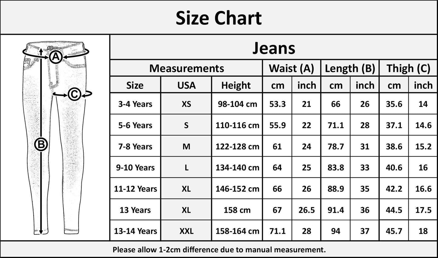 Boys Stretchy Jeans Kids Ripped Denim Skinny Jeans Pants Trousers Age 5-13 Years