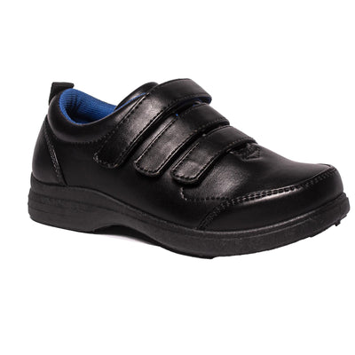 Kids Boys School Shoes Kids Formal Touch Straps Anti-Slip Sporty Trainers - A2Z 4 Kids