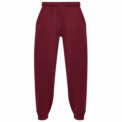 Kids Girls Boys Plain Jogging Bottoms Cuffed Joggers Sweatpants Trousers 2-14 Yr