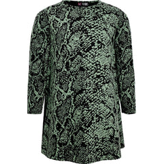 Kids Girls Swing Dress Long Sleeve Snake Flared Party Wear Summer Dresses 5-13