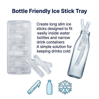 Ice Stick Tray Narrow Ice Cube 2 Pack Bottle Flexible PP Ice Stick Maker Mould