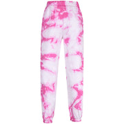 Kids Tie Dye Tracksuit Gym Cropped Hoodie Sweatpants Cord Set Girls Age 5-13