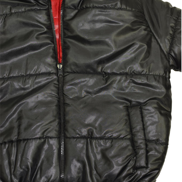 Girls Jackets Kids Reversible Cropped Hooded Padded Puffer Jacket Coat 5-13 Year