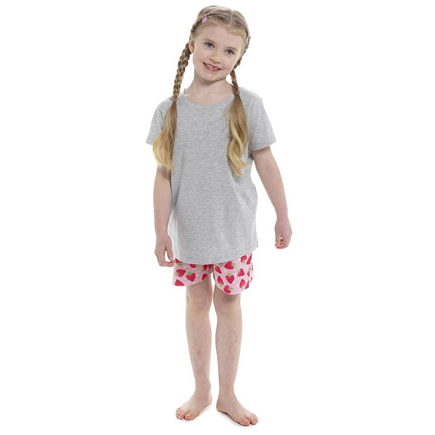 A2Z 4 Kids Girls Short Sleeve Jersey Cotton Short Pyjamas Nightwear Set 7-13