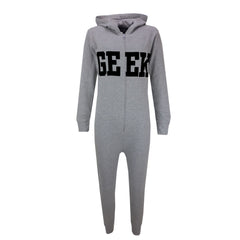 Kids Girls Boys GEEK Print A2Z Onesie One Piece Summer Jumpsuit PJ's 7-13 Years