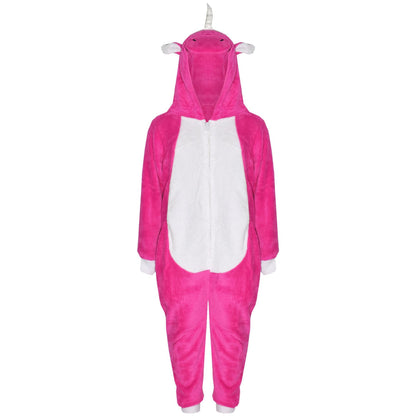 Kids Fleece A2Z Onesie One Piece Animal Pyjamas Unicorn Sleepsuit For Boys Girls
