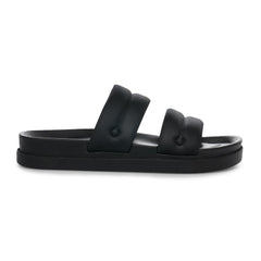 Womens Double Strap Slider Slip-On Casual Summer Beach Pool Slides Mule Sandals