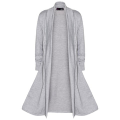 Kids Girls Long Sleeves Maxi Boyfriend Floaty Cardigan Ladies Open Front 5-13 Yr