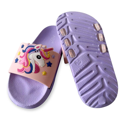 A2Z 4 Kids Boys Girls Sliders Sandals Cute Dinosaur Unicorn Summer Beach Shoes