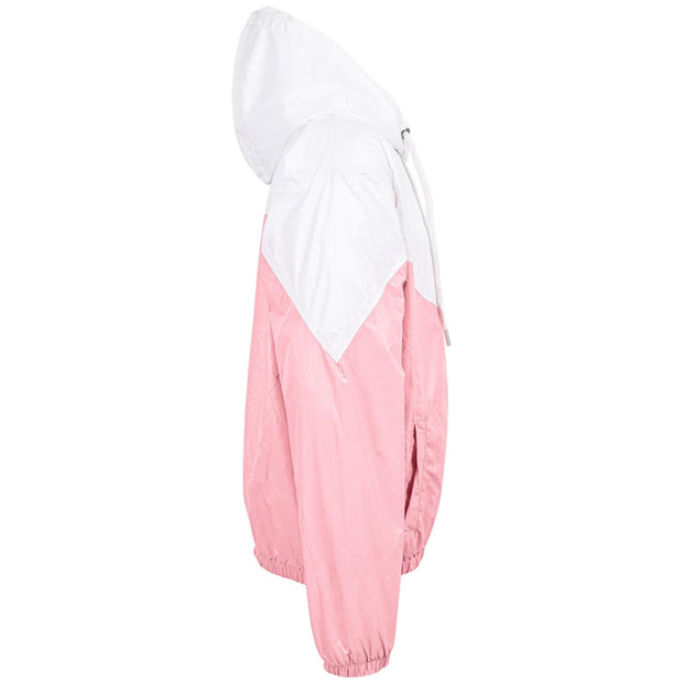 A2Z 4 Kids Baby Pink Contrast Panelled Zipper Motorcycle Biker Windbreaker Shower Proof Lightweight Jacket For Girls & Boys Age 5 6 7 8 9 10 11 12 13 Years