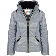 A2Z 4 Kids Girls Jacket Padded Puffer Jackets Faux Fur Collar Thick Coat 3-13