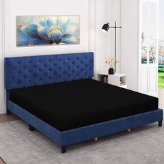 Easy Iron Percale Fitted Sheet Cotton Single Double King Super King Bed Sheet