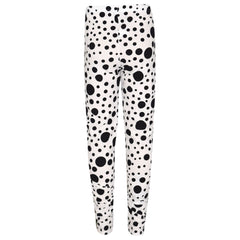 Girls Dresses Kids Black Polka Dot Print Crop Top Legging Midi Skater Dress 7-13