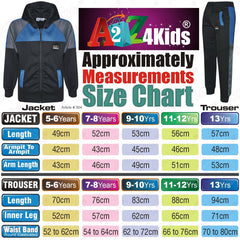 Kids Girls Boys Tracksuits Mesh Hooded Top & Bottom School Sports Jogging Suits