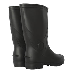 A2Z Mens Waterproof PVC Rainboot Durable Anti-Slip Dark Grey Wellies for Outdoor