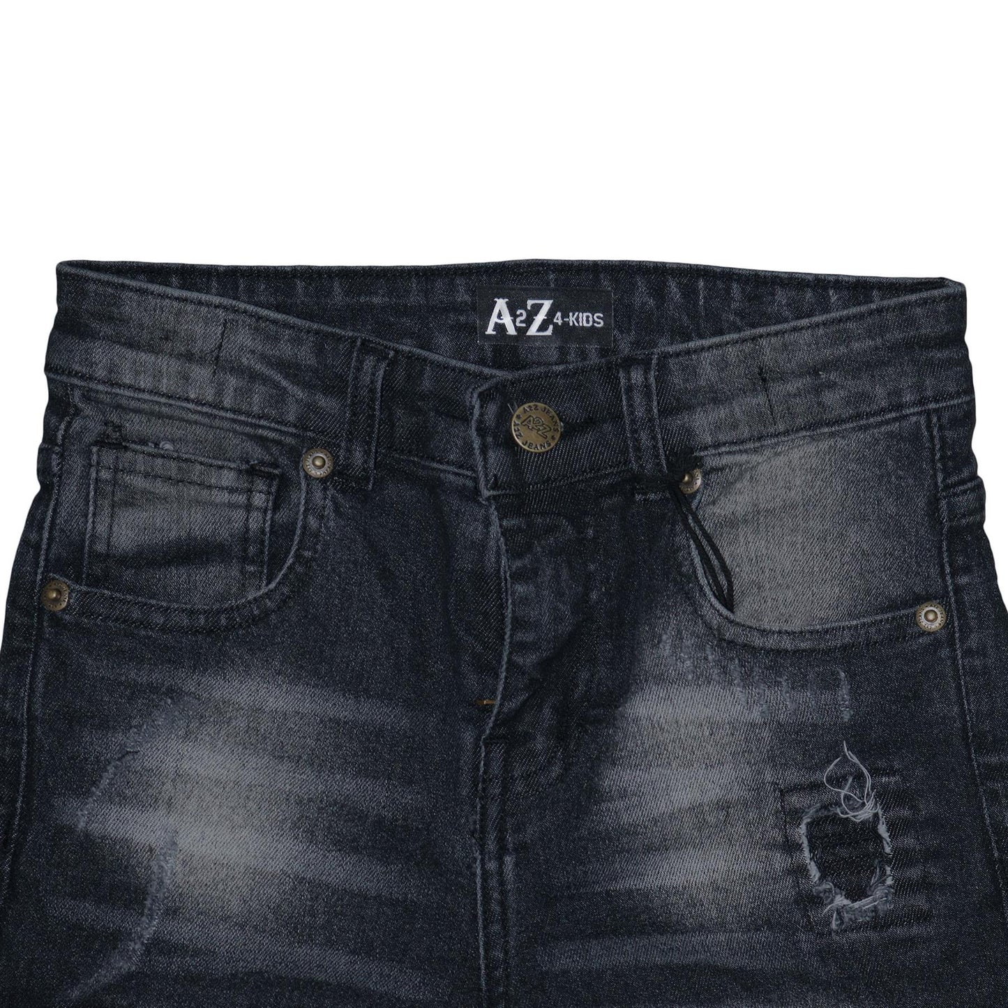 Kids Boys Ripped Black Denim Shorts Comfort Stretch Jeans Trouser Pants Age 5-13