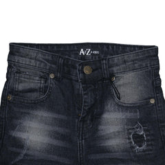 Kids Boys Ripped Black Denim Shorts Comfort Stretch Jeans Trouser Pants Age 5-13
