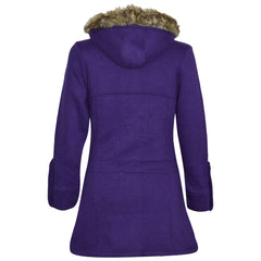 GIRLS COAT KIDS FLEECE PARKA JACKET LONG FAUX FUR HOODED SUMMER COATS AGE 7-13Y