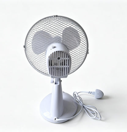9 Inch Desk Fan with Oscillation and Tilt Angle Design with 2 Speed Settings