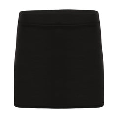 Kids Girls Black Mini School Skirt Stretch Waist Uniform Thigh Length Skirt