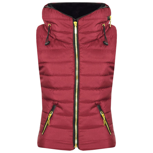 A2Z 4 Kids Kids Girls Boys Designer's Wine Sleeveless Hooded Padded Quilted Puffer Bubble Gilet Bodywarmer Jackets 5 6 7 8 9 10 11 12 13 Years