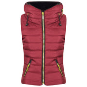 A2Z 4 Kids Kids Girls Boys Designer's Wine Sleeveless Hooded Padded Quilted Puffer Bubble Gilet Bodywarmer Jackets 5 6 7 8 9 10 11 12 13 Years