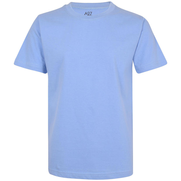 Boys Plain Soft Feel Summer T Shirt Top