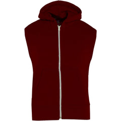 Kids Hooded Gilet Jacket Fleece Fabric No Sleeve Zipper Coat Boys Age 5-13 Year