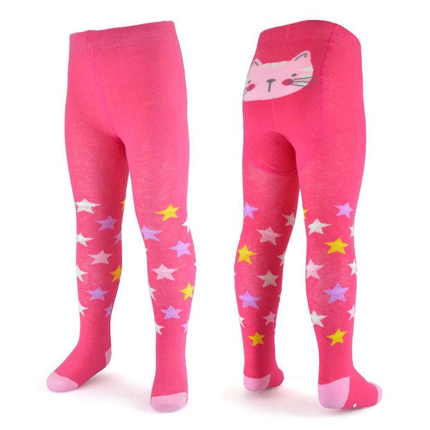 A2Z 4 Kids Infant Toddler Baby Girls Cotton Rich Pack Of 2 Tights Comfortable Stretchy Warm Durable Super Soft Newborn Children's Leggings Age 0-6 Months 6-12 Months 12-18 Months 18-24 Months