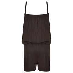 Kids Girls Plain Color Playsuit Trendy Summer All In One Jumpsuit New Age 5-13 Y