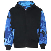 Boys Girls Jackets Kids Fleece Camouflage Hooded Hoodie Zipped Top Jacket 7-13 Y