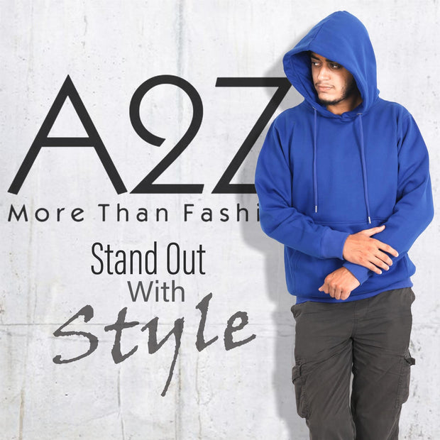 A2Z Mens Fleece Hoodie Pullover Hooded Sweatshirt Long sleeve S/M/L/XL/XXL/3XL/4XL