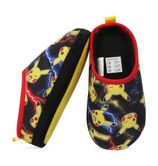Official Pokemon Pikachu Kids Boys Girls Slippers Warm Fleece Shoes Non-Slip