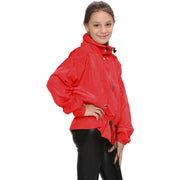 A2Z 4 Kids Windbreaker Shower Proof Windproof Red Jacket Stylish Lightweight Casual Coat Girls Cagoule Rain Mac Raincoats Age 5-13 Years - A2Z 4 Kids