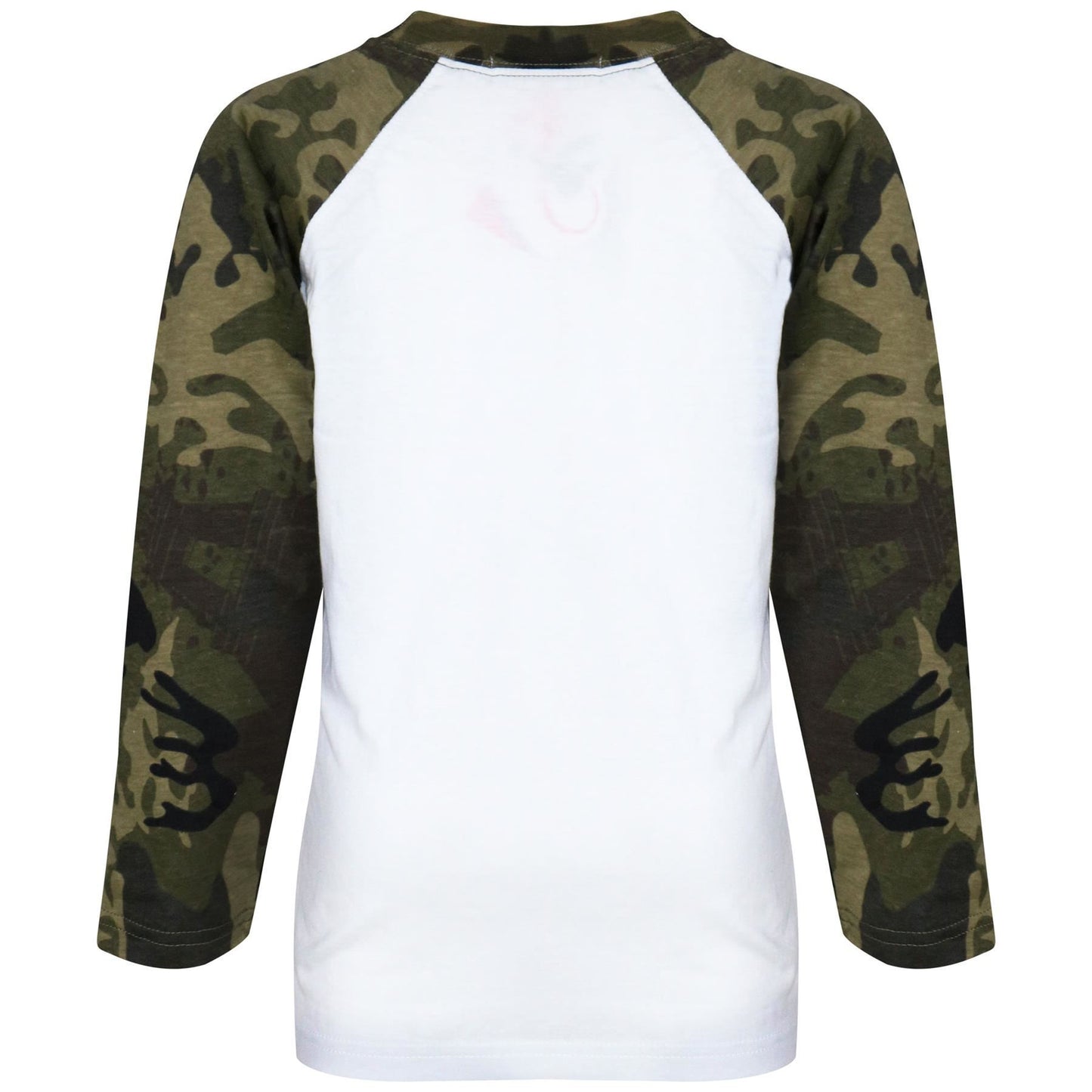 Kids Boys Girls T Shirts Plain Baseball Long Raglan Sleeves Sports Tees 2-13 Yrs