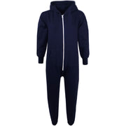 Kids Boys Girls Unisex Onesie Super Soft Fleece Hooded Zip Up Jumpsuit Loungewear Costume