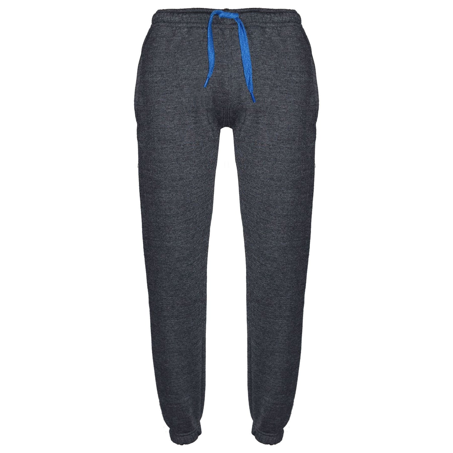 A2Z 4 Kids Unisex Plain Tracksuit Charcoal And Blue Contrast Fleece Hoodie with Joggers Jogging Sweatpants Pants Sports Activewear Outfit Set For Childrens Girls Boys Age 5-13 Years