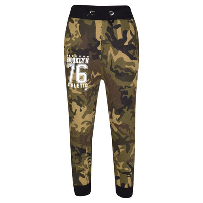 Boys Top Kids Designer Brooklyn 76 Camouflage T Shirt Tops & Trouser Set 5-13 Yr