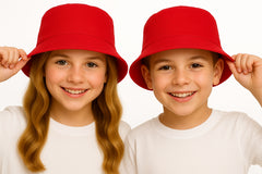 Girls Boys Bucket Hat 100%Cotton Foldable Summer Sun Hat UV Protection Beach Cap