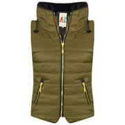 A2Z 4 Kids Kids Girls Boys Designer's Olive Sleeveless Hooded Padded Quilted Puffer Bubble Gilet Bodywarmer Jackets 5 6 7 8 9 10 11 12 13 Yr