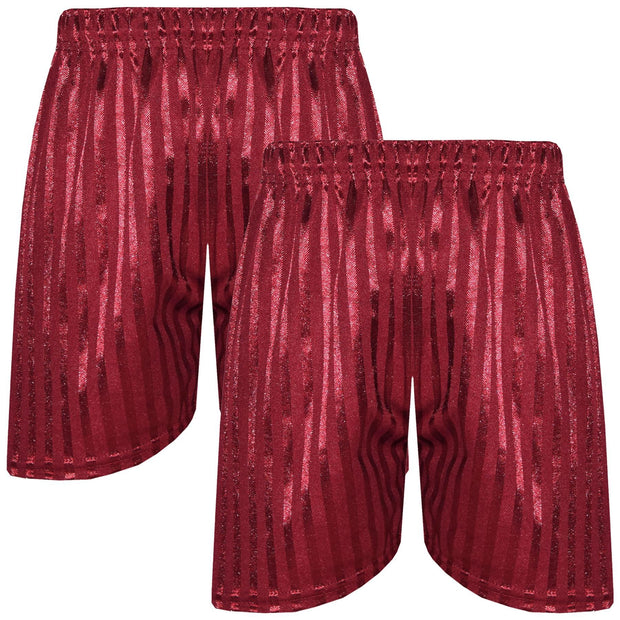 A2Z 4 Kids Shadow Stripe PE Shorts Pack of 2 Football Gym Shorts Age 2-13 Years
