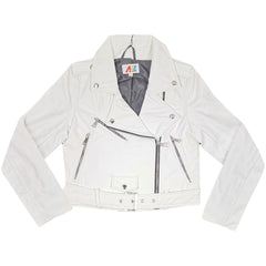 A2Z 4 Kids Girls PU Leather Jacket Zip Up Biker Trendy Belted Coats 5-13 Years