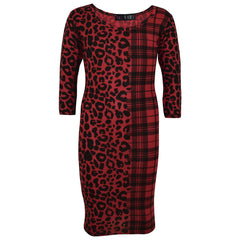 Kids Girls Leopard & Tartan Print Midi Dress Legging Top Bottom Age 5-13 Years
