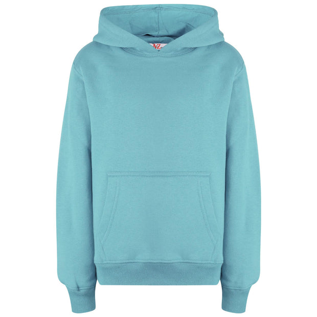 A2Z 4 Kids Girls Boys Sweat Shirt Tops Casual Plain Aqua Pullover Sweatshirt Fleece Hooded Jumper Coats New Age 2 3 4 5 6 7 8 9 10 11 12 13 Years