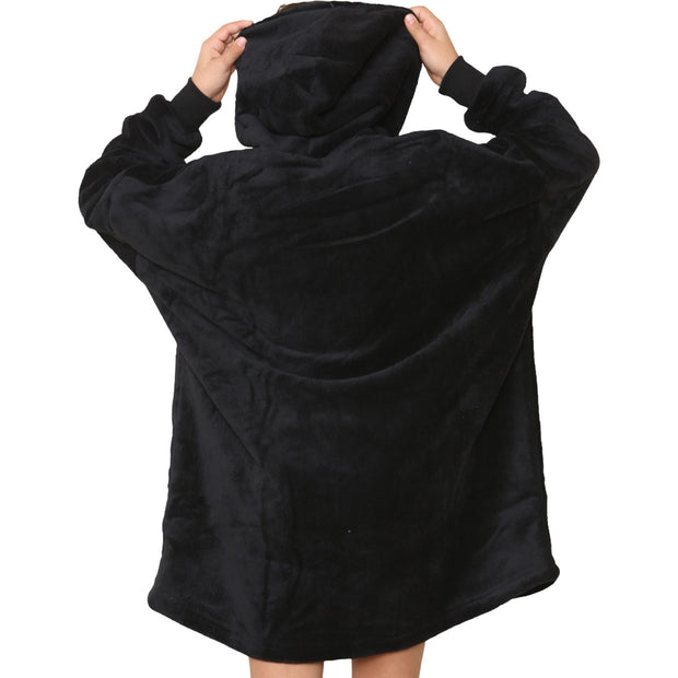 Kids Girls Boys Ultra Soft Oversized Hoodie Snuggle Plush Sherpa Fleece Lining