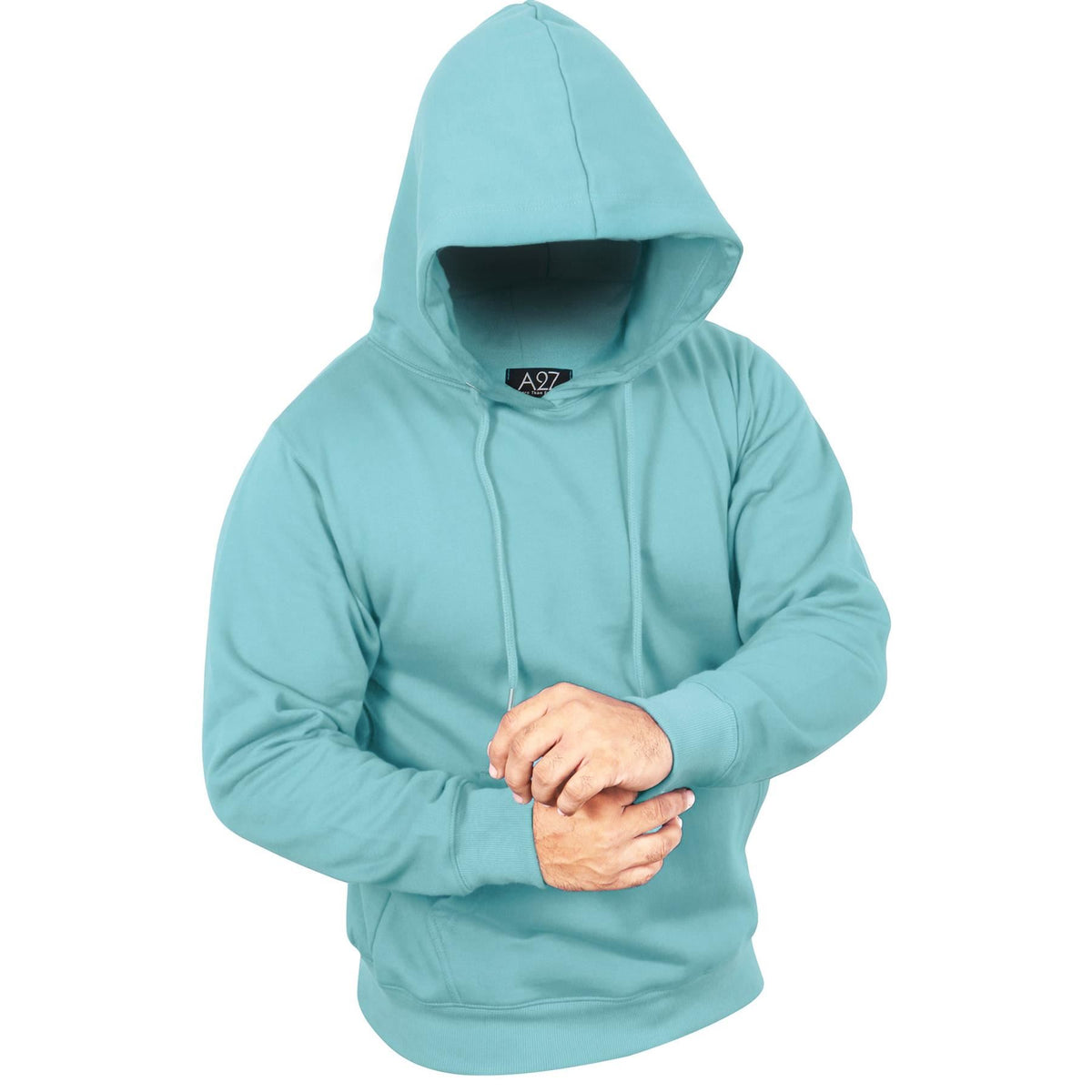 Mens Fleece Hoodie Pullover Hooded Sweatshirt Long sleeve S/M/L/XL