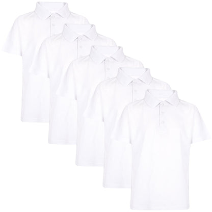 Kids Boys T Shirts Plain Polo Summer Fashion Soft Feel Tank Top & Tees 3-13 Year