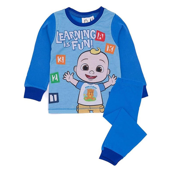 Cocomelon Blue Long Sleeve Long Leg Pyjama Set Boys